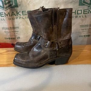 Vintage Frye harness boots